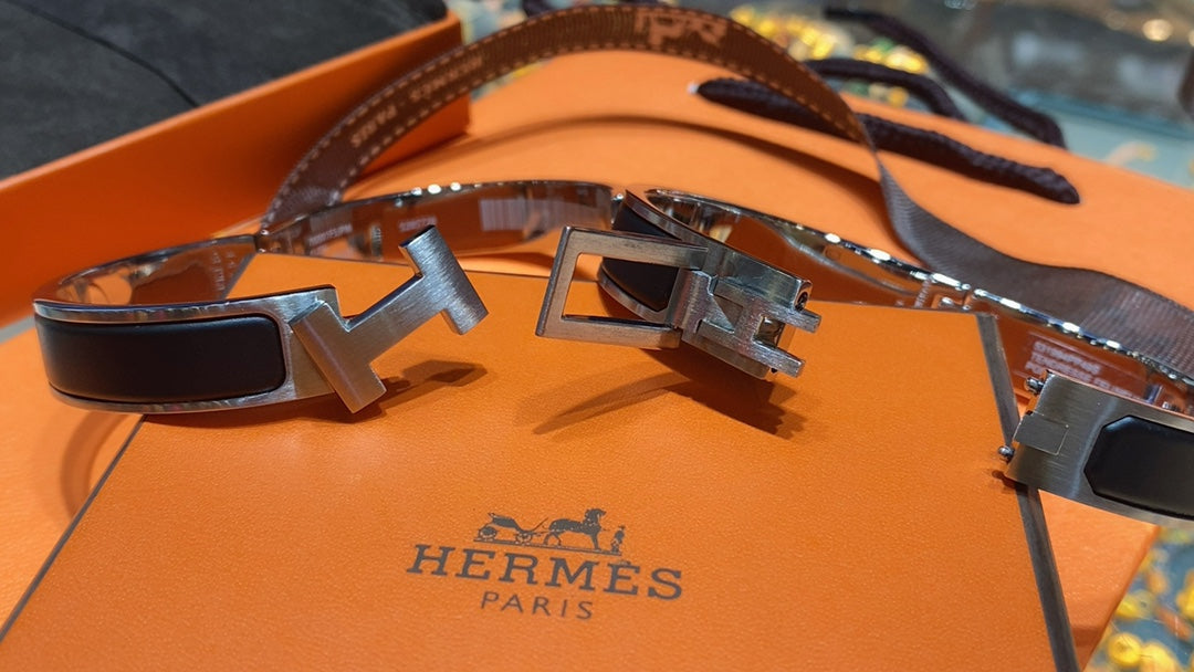 18K Jet Black Hermes Bracelet