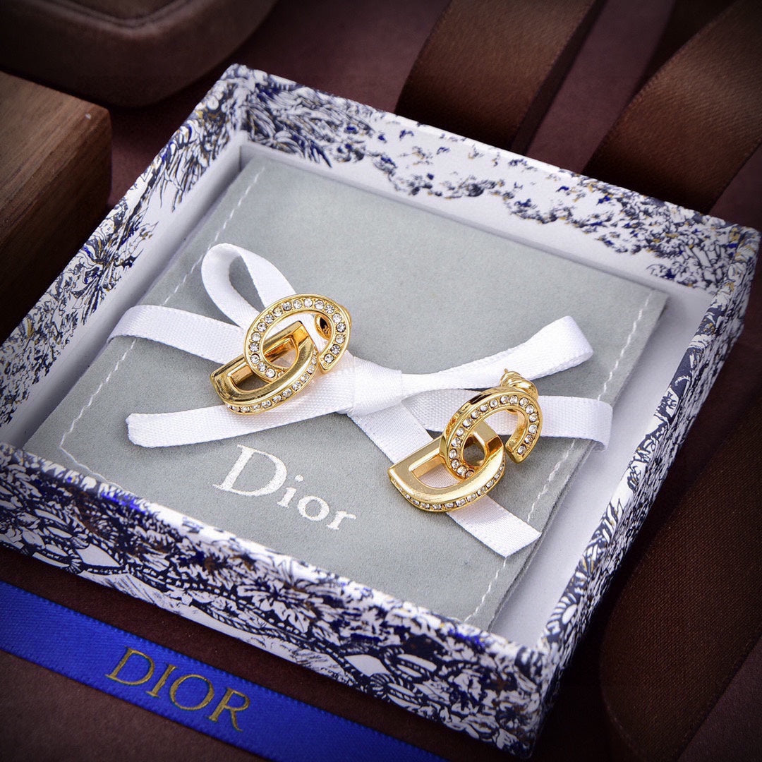 18K Dior Lock Earrings