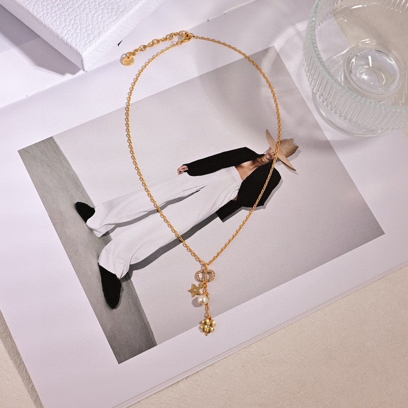 18K Petit Dior Lucky Charms Necklace