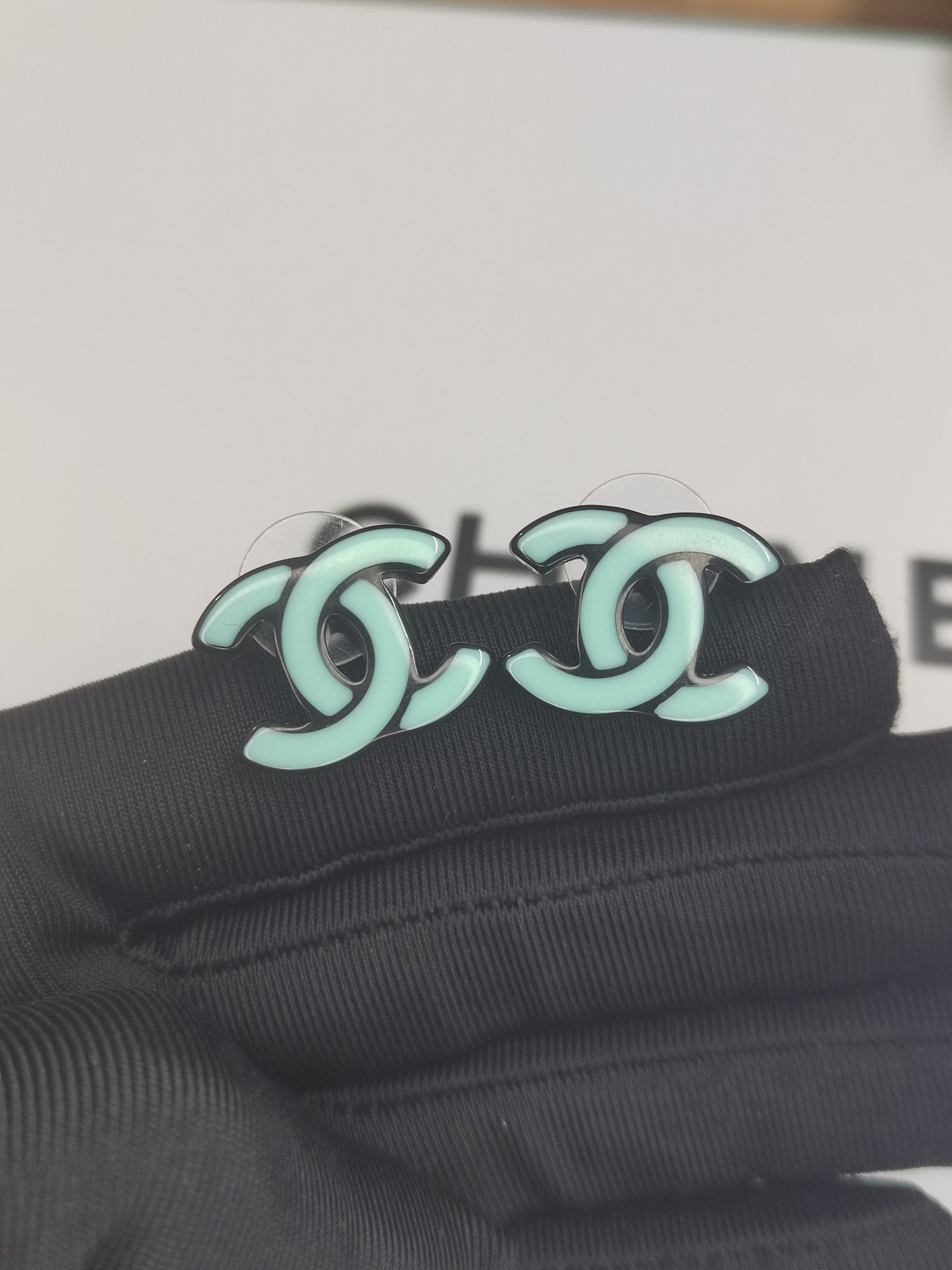 18K Classic Blue  Chanel Earrings