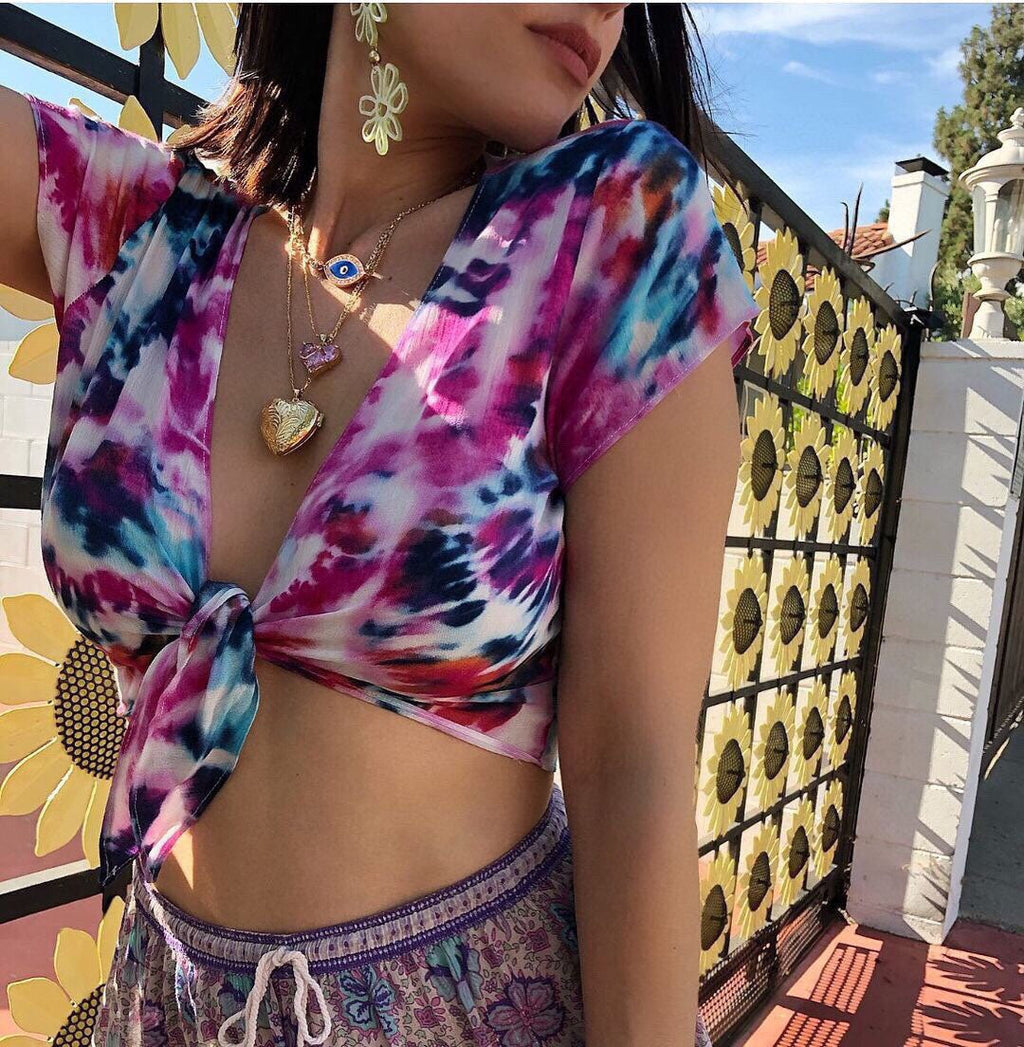 18K Celine Pink Heart Crystal Necklace