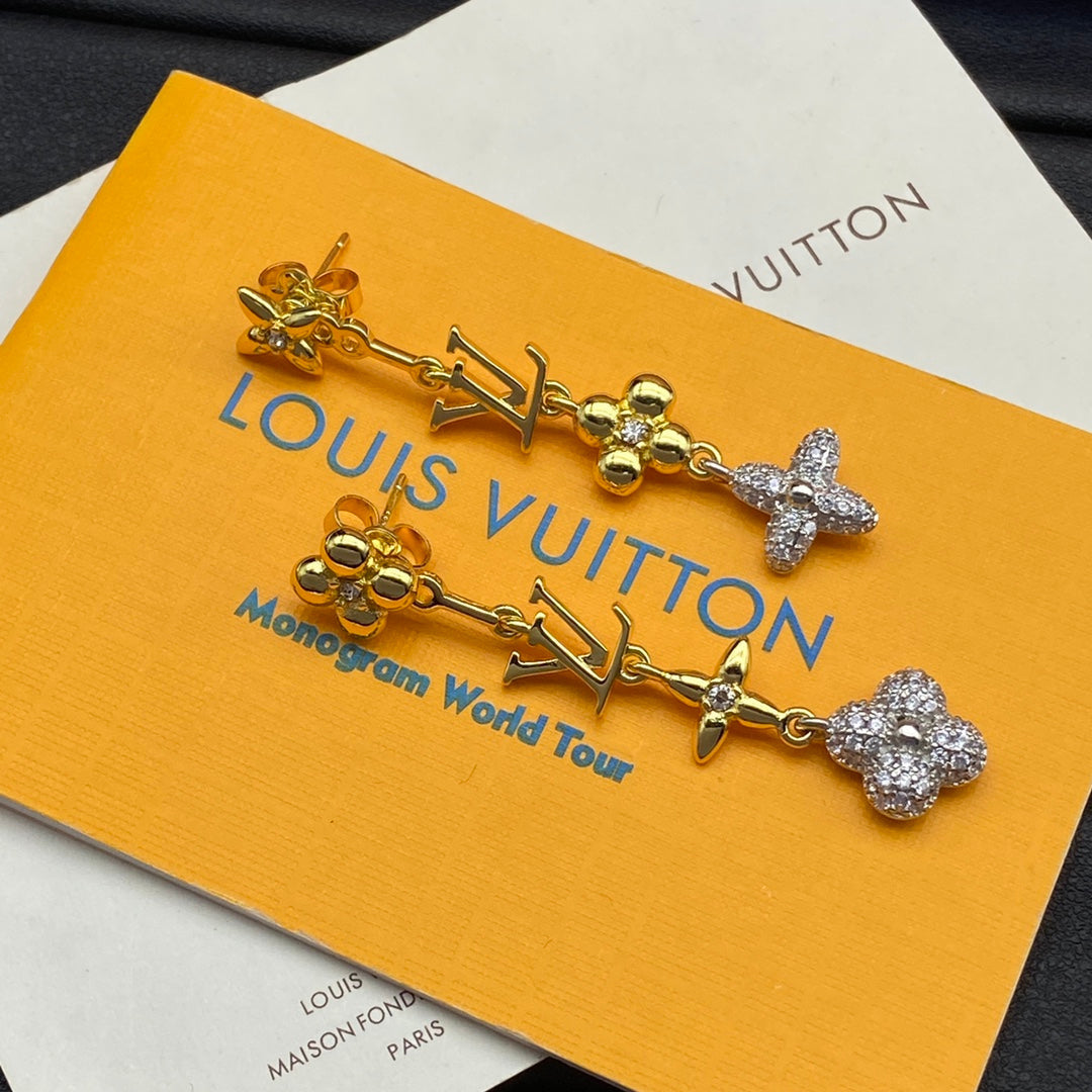 18K Louis Vuitton Blossom Long Earrings