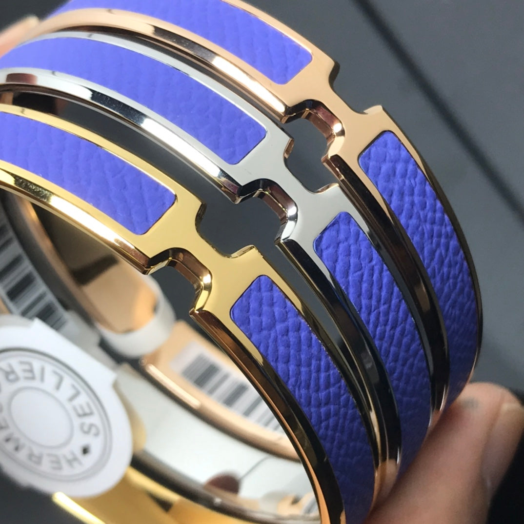 18K Olympe Light Purple Hermes Bracelet